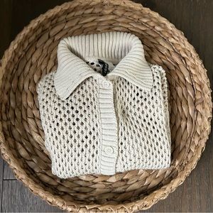H&M Crochet Cardigan Sweater